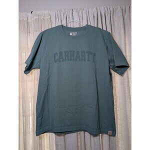 Carhartt Green Men's Relaxed Fit Logo T-Shirt Size L